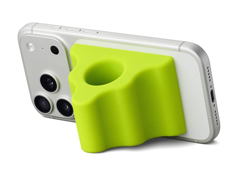 握手机不用再出力了,Apple 携手 Hikawa 推出 iPhone 辅助握把配件 Hikawa Phone Grip&Stand -